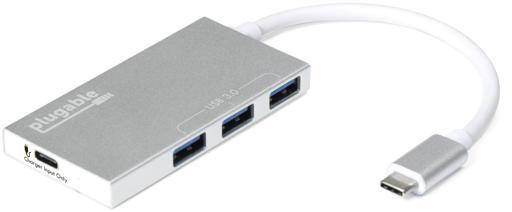 Plugable's USB3-HUB3P Three-Port USB-C Hub with Pass-Through Charging