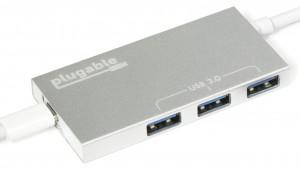 Plugable's USBC-HUB3P USB-C Three-Port Hub with Pass-Through Charging