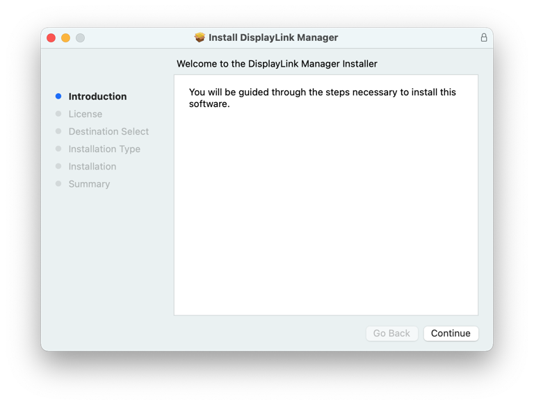 DisplayLink Manager App Installation Instructions for macOS 11 or macOS