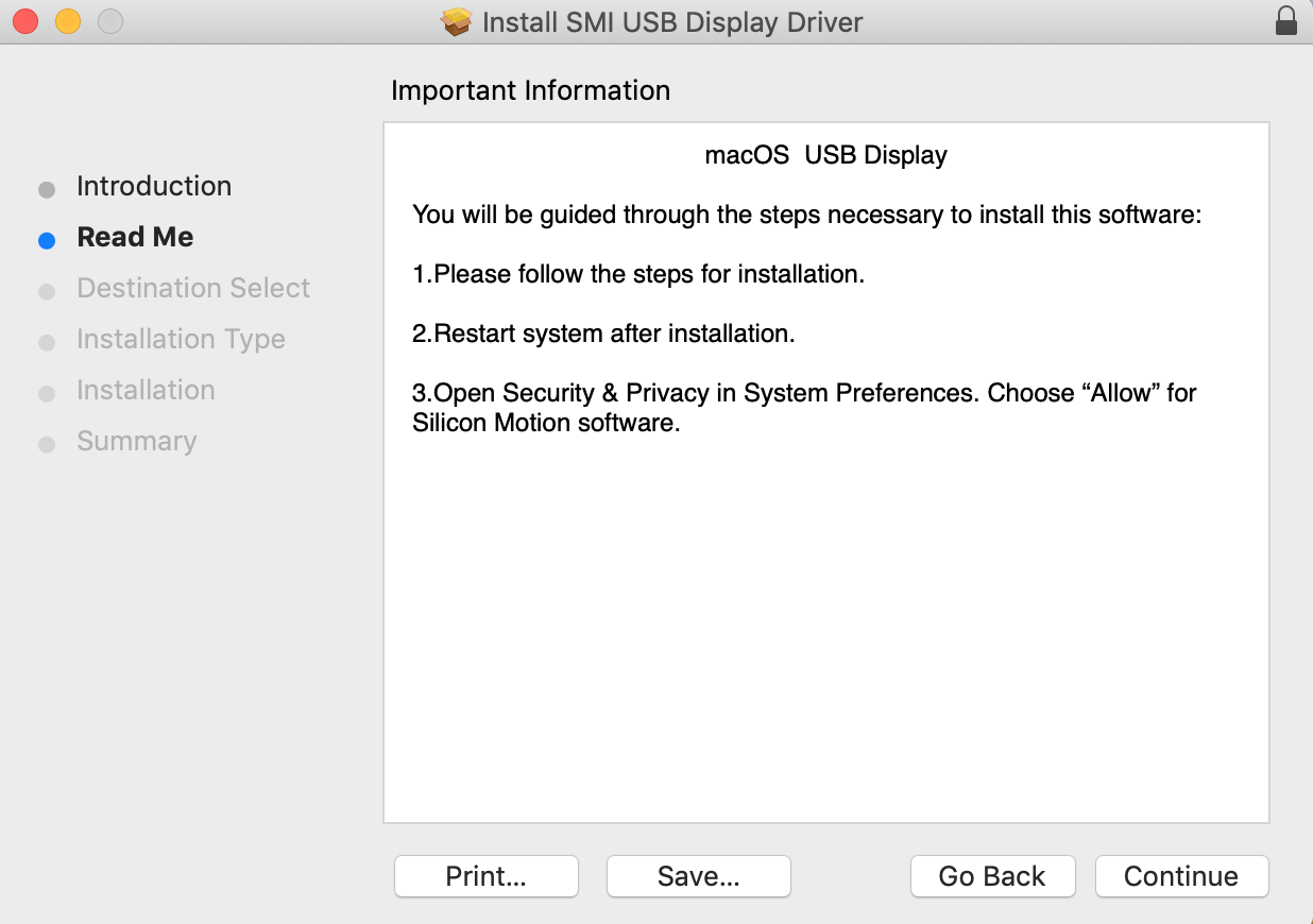 SMI Driver Installation step 4