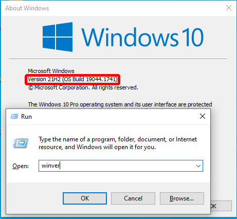 windows 10 About Windows