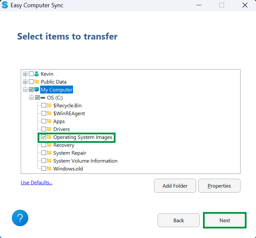 Easy Computer Sync - Transfer Data to New Computer Mode Demonstration