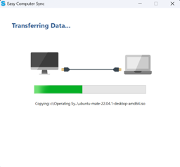 Easy Computer Sync - Transfer Data to New Computer Mode Demonstration