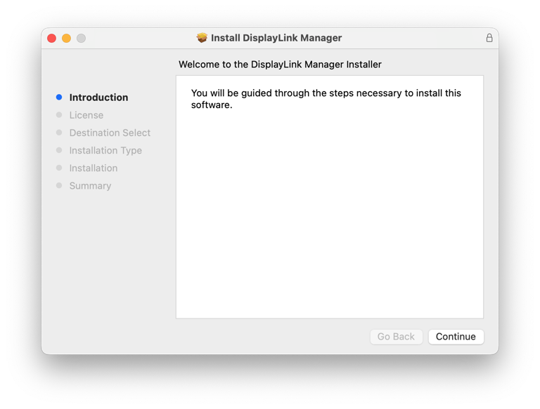 DisplayLink Manager App Installation Instructions for macOS 13 Ventura