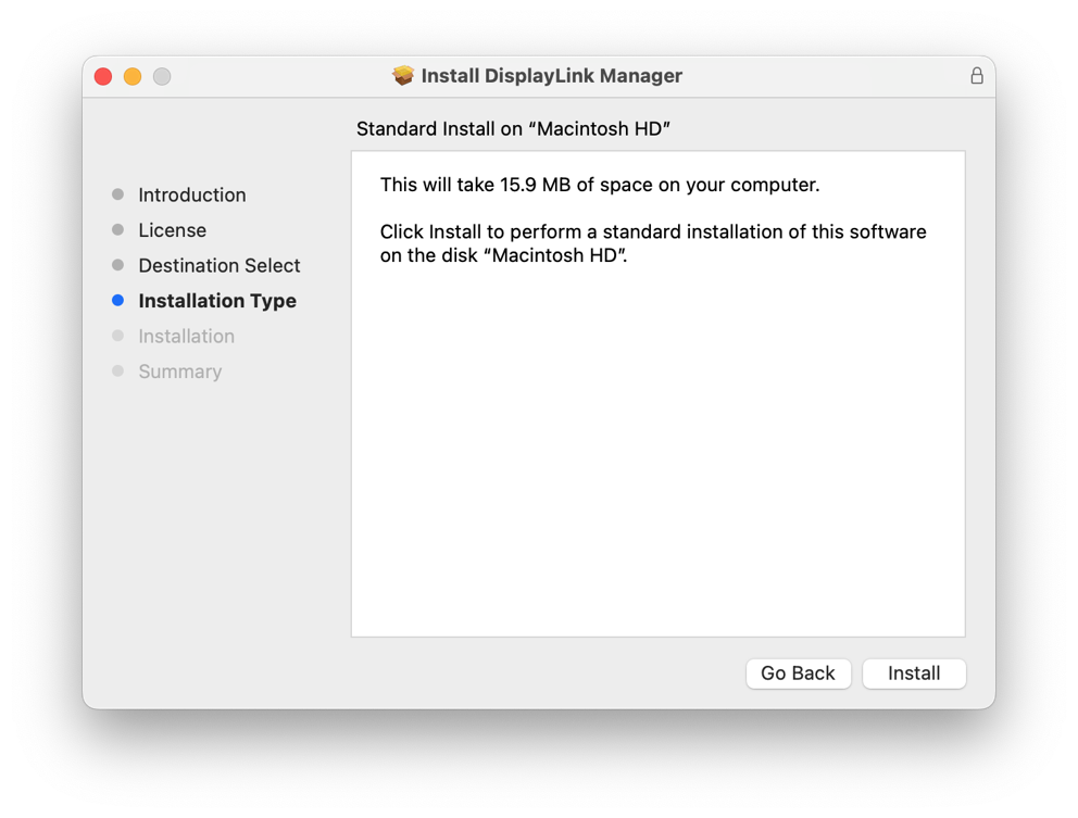 DisplayLink Manager App Installation Instructions for macOS 13 Ventura