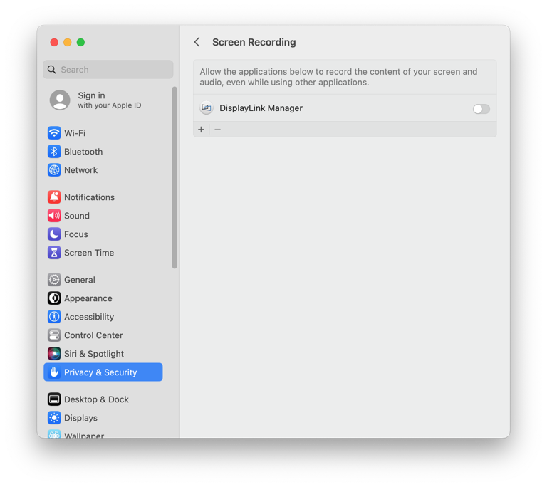 DisplayLink Manager App Installation Instructions for macOS 13 Ventura