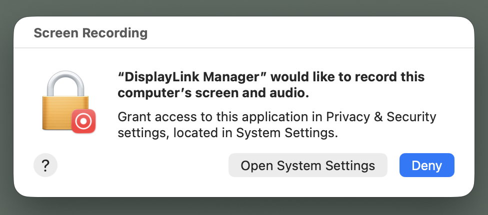 macos screen recording prompt vestigial
