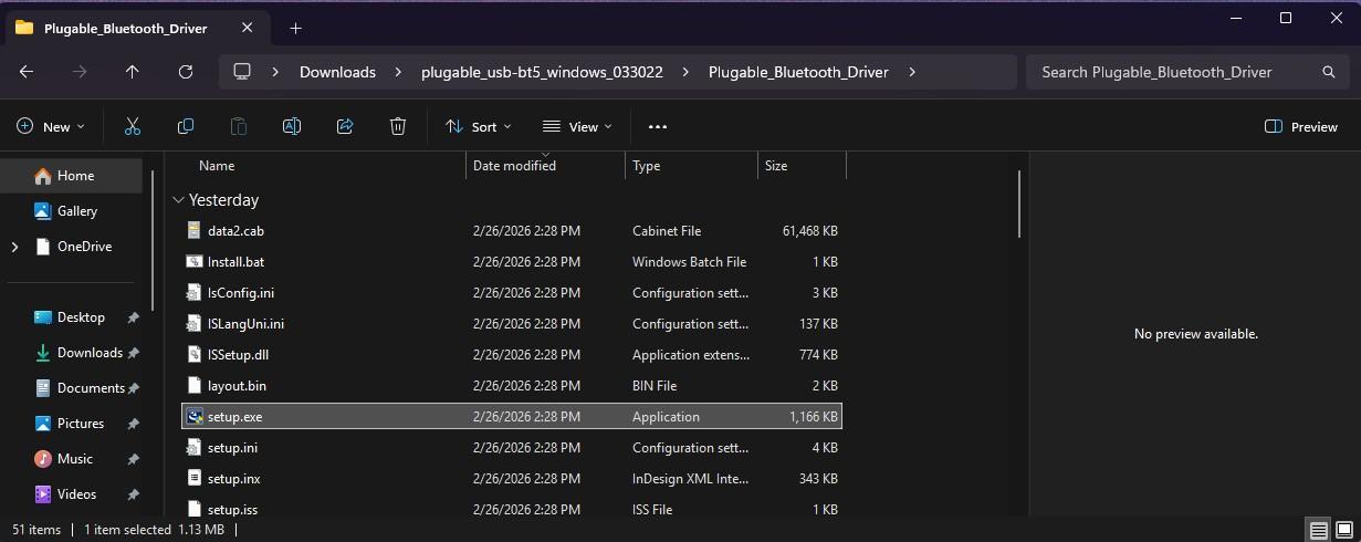 Plugable USB-BT5 Bluetooth 5 Adapter setup