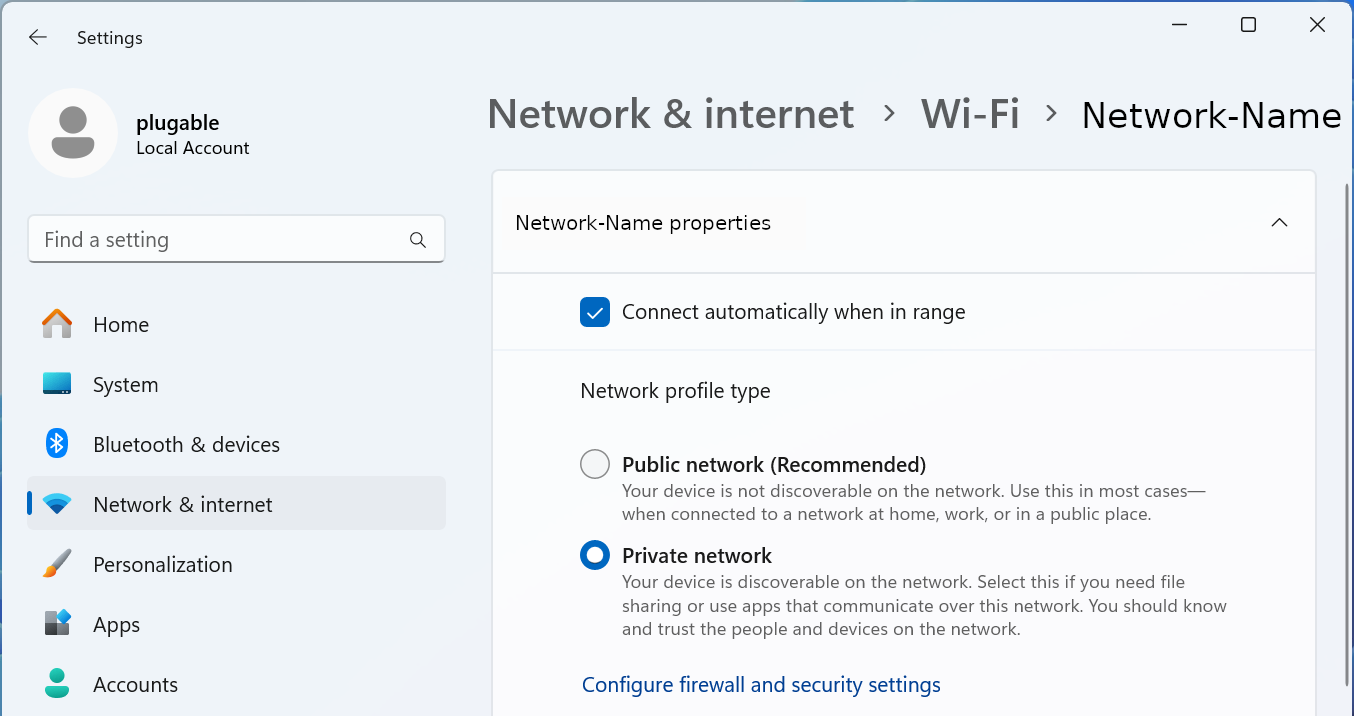 windows 11 settings network and internet wifi connected network