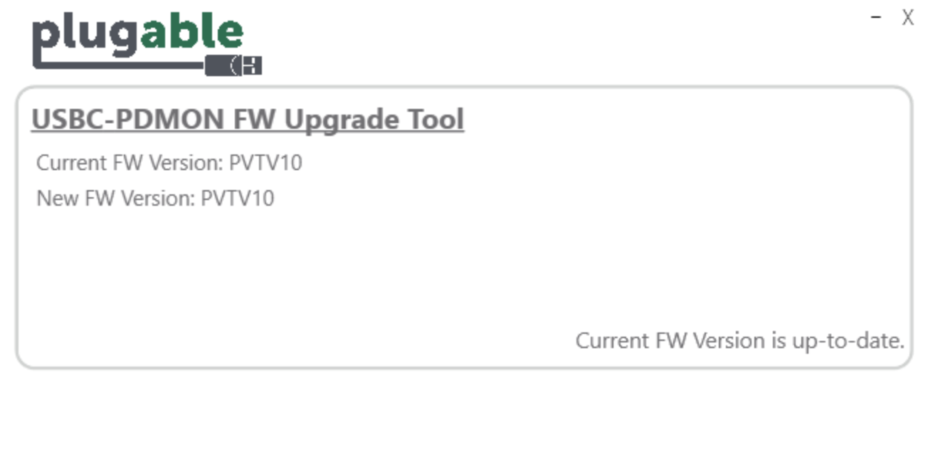 USBC-PDMON Firmware Update ready