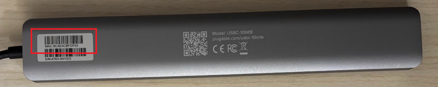 Mac address location example