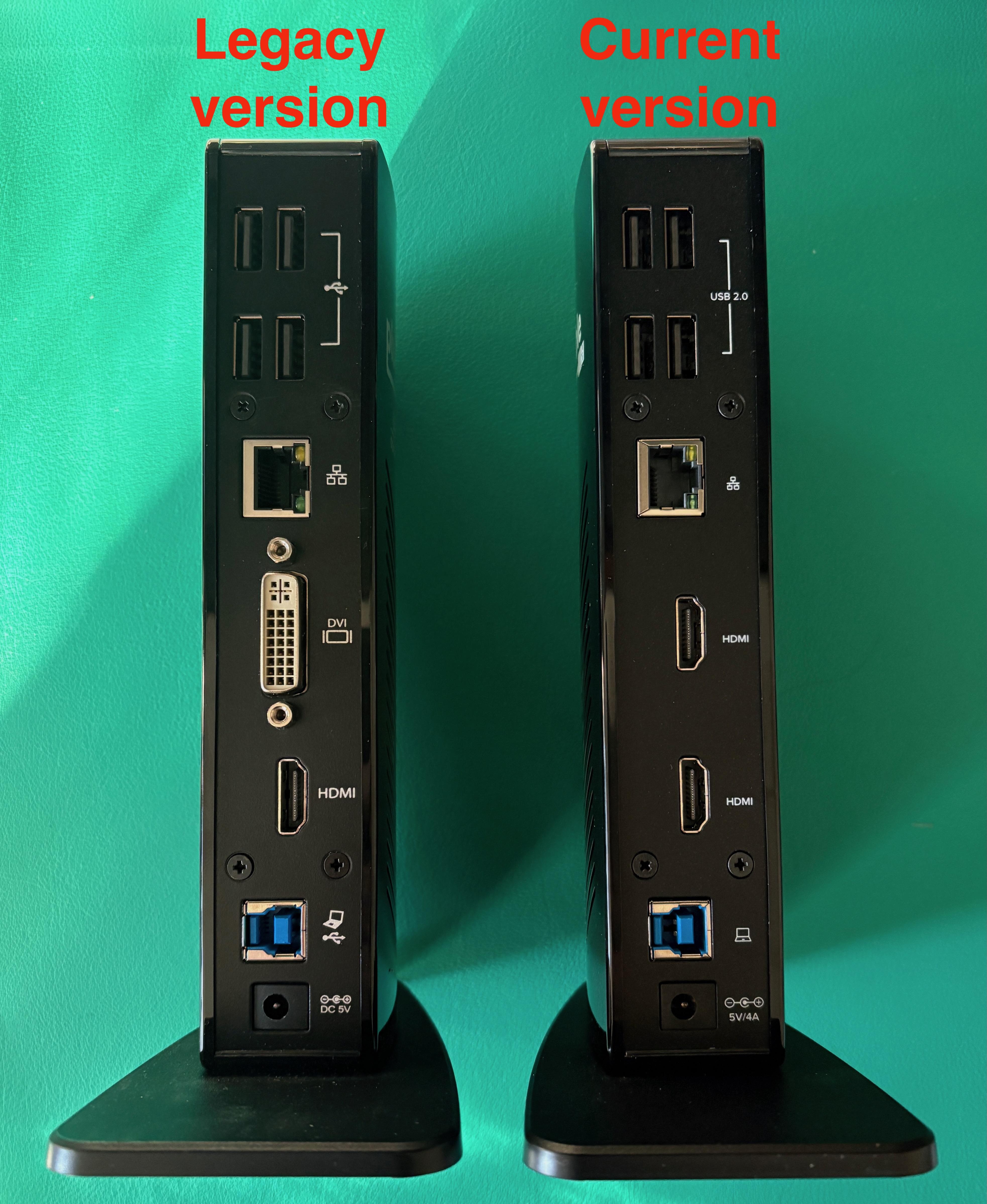 UD-3900 Legacy and Current version comparison photo
