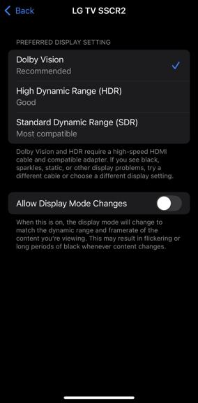 iphone display settings