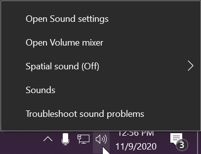 Accessing sound preferences in Windows 10 or 11