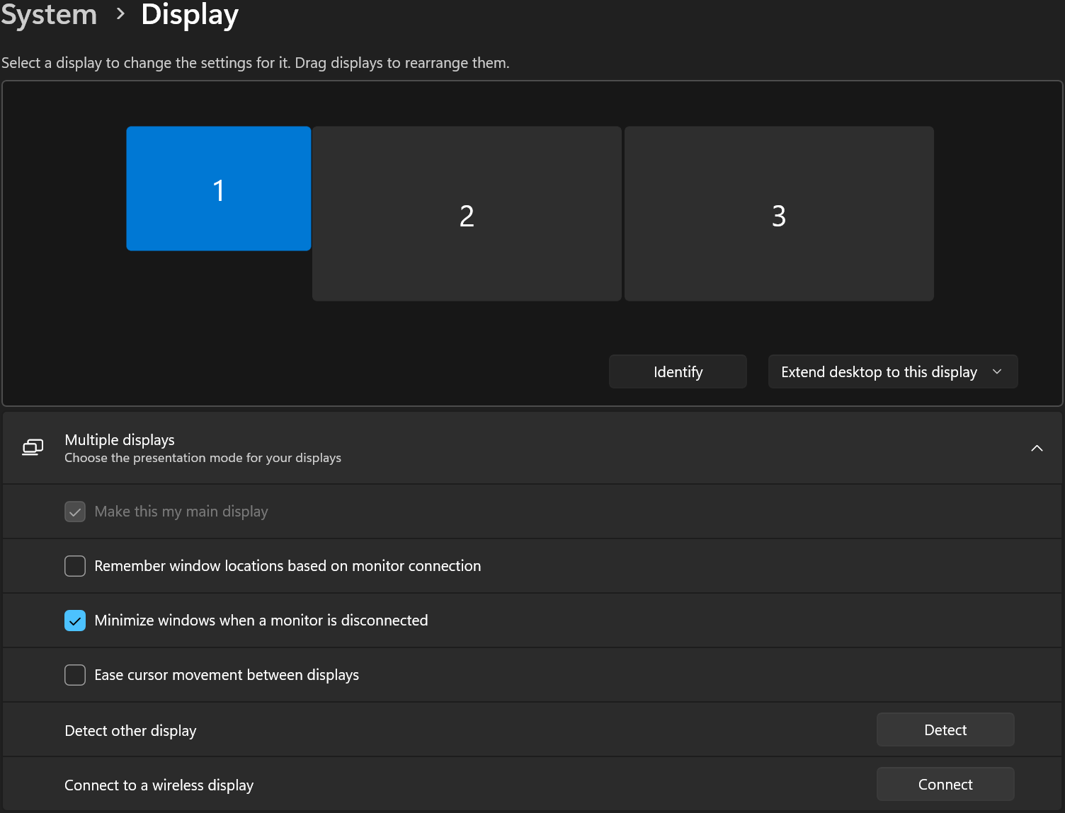 windows 11 settings displays maximum two external displays detected