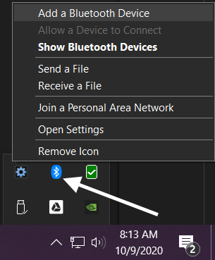 windows 8 bluetooth paired but not connected