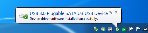 Windows 7 SATA U3 Detected Popup