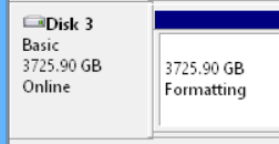 Windows Disk Management - Formatting