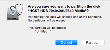 macOS - Disk Utility - Format Volume Confirmation