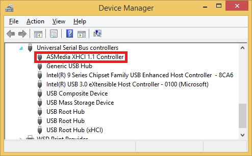 asmedia usb 3.0 extensible host controller 96