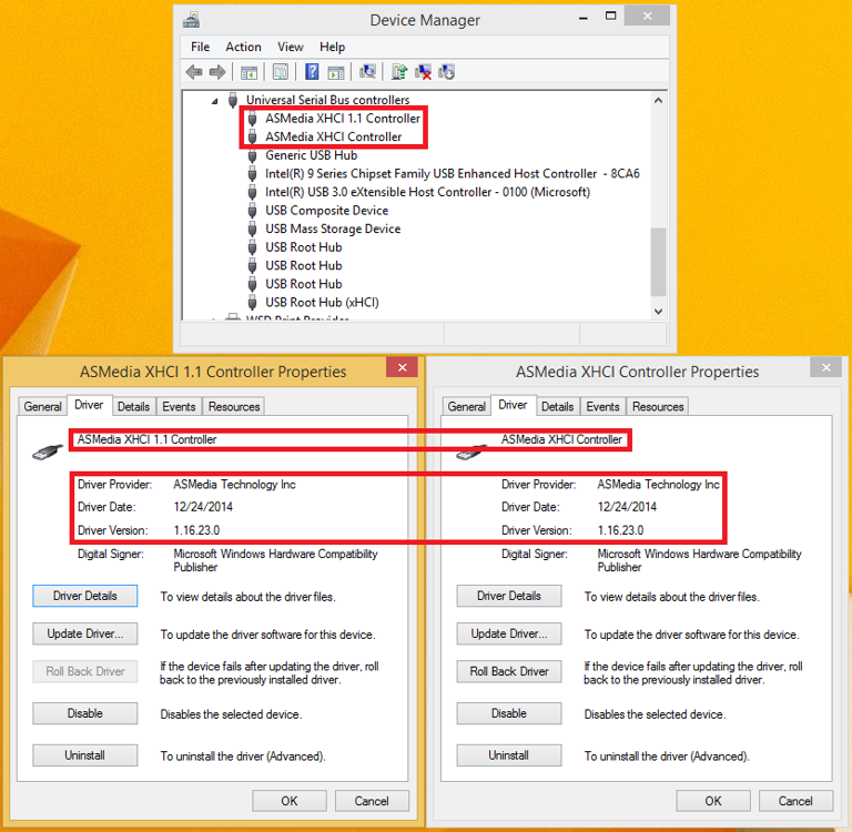 usb xhci compliant host controller driver windows 8