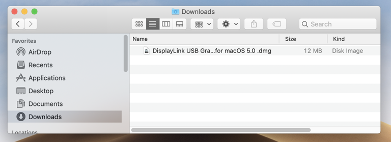 displaylink usb to hdmi not working mac mojave