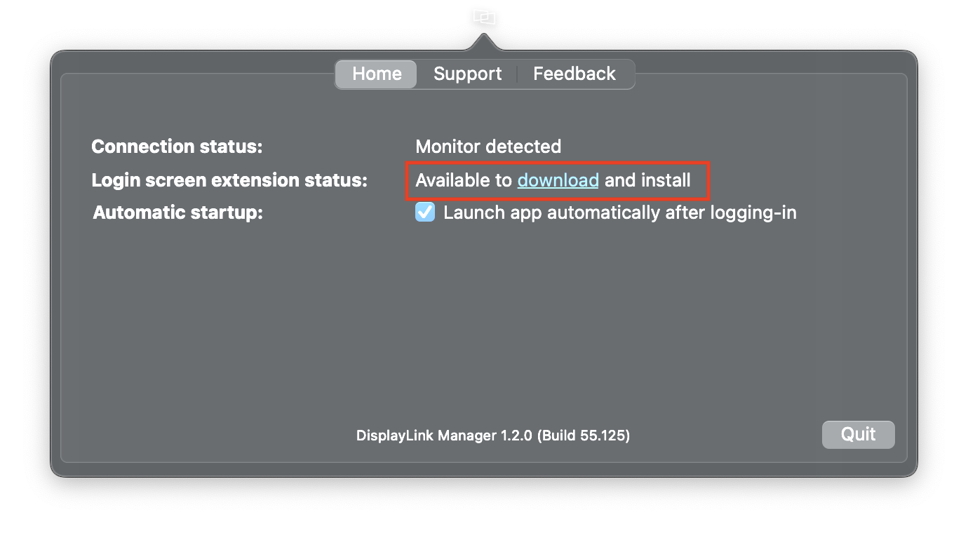 displaylink not detecting monitor