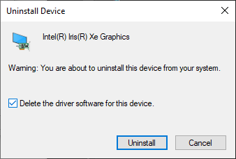 Windows 10 Uninstall Device