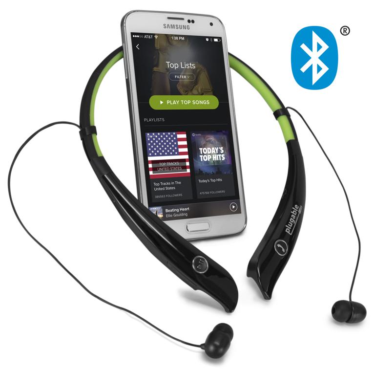 Bluetooth Wireless Flexible Neckband Headset with phone