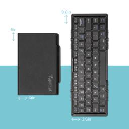 Thumbnail of Lifestyle Image of the Plugable Compact Bluetooth Folding Keyboard