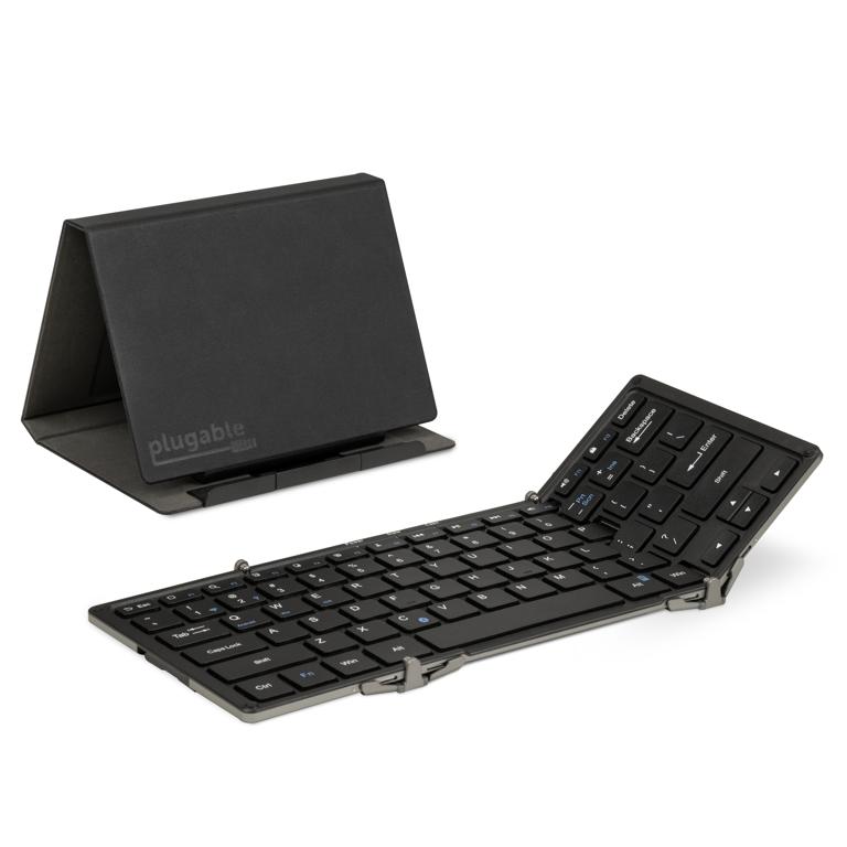 The Plugable full-size folding Bluetooth keyboard