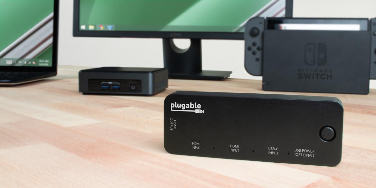 Plugable HDMI Switch With USBC Plugable Technologies