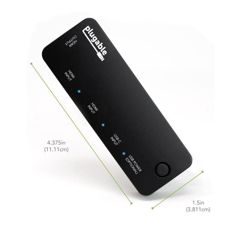 Plugable HDMI Switch With USBC Plugable Technologies