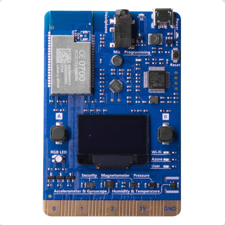 closeup of the devkit