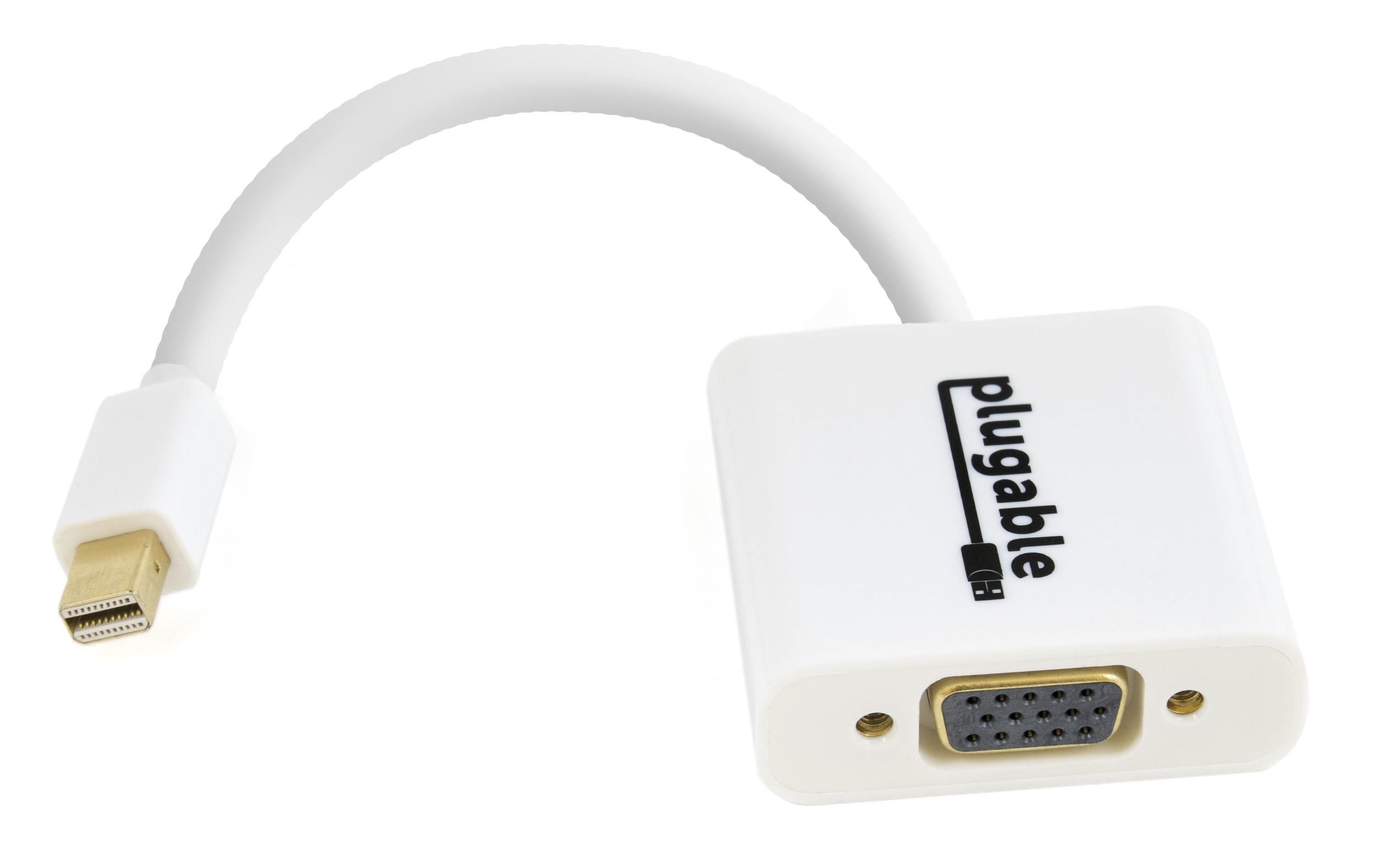 CONNECT Mini DisplayPort 1.2 to VGA Active Converter White
