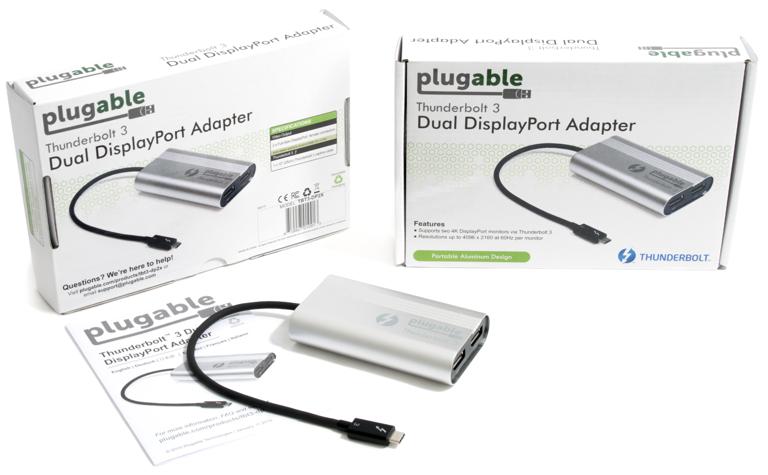 Packaging for the Dual Displayport Adapter for Windows