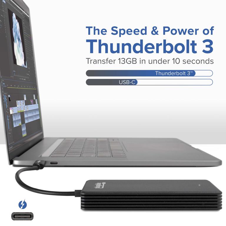 Image of Thunderbolt 3 480GB NVME Solid State Drive Speed Comparison