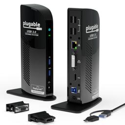 Plugable UD-3900 USB 3.0 Univeral Laptop Docking Station for Windows
