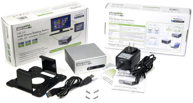 Packaging of the UD-5900 4K Aluminum Mini Docking Station