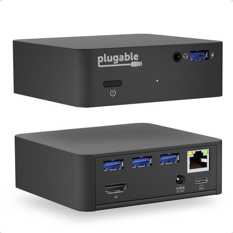 The Plugable USB-C Mini Docking Station with 90W Power Delivery