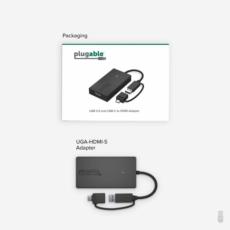 UGA-HDMI-S packaging contents