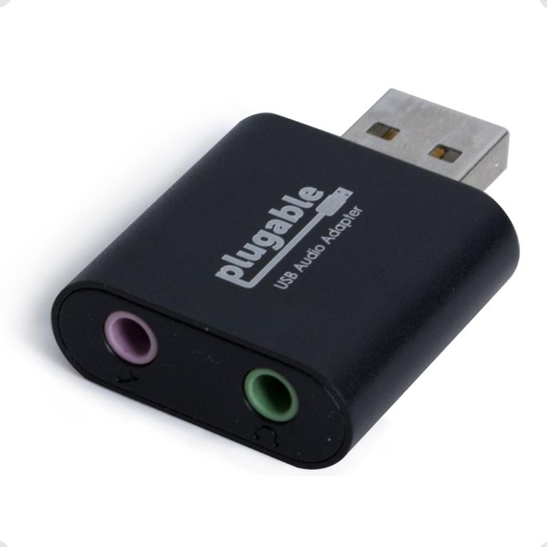 The Plugable USB audio adapter