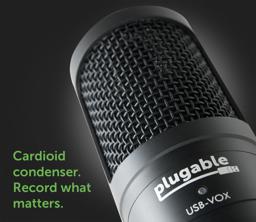 Thumbnail of Closeup of the Plugable Studio USB Microphone