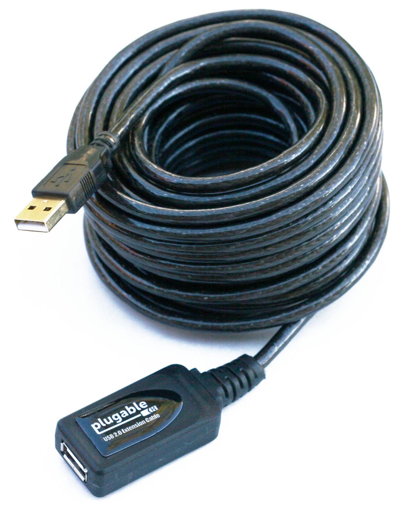 Pack of 4 10 Feet USB 2.0 Extension Cable Black A Male to A Female