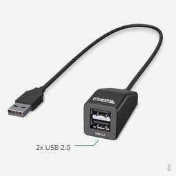 Thumbnail of In-use image of the Plugable USB 2.0 2-port hub/splitter