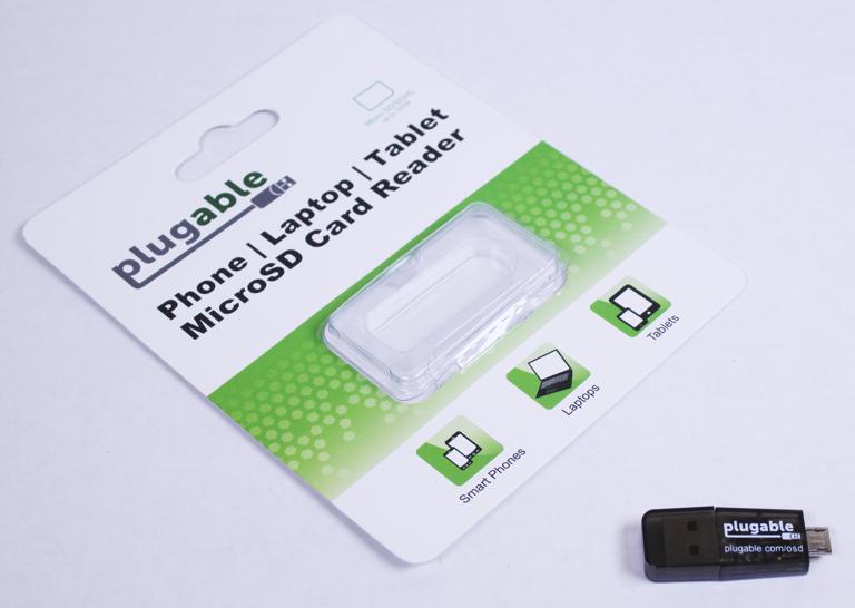 Front packaging for the USB 2.0 microSD card reader for phone laptop and tablet