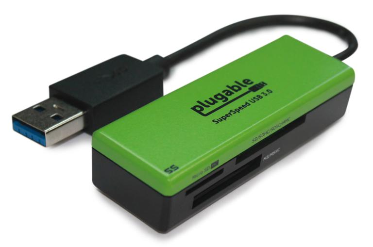 The Plugable USB 3.0 Flash Memory Card Reader