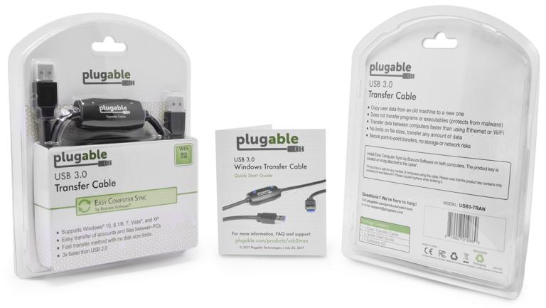 Plugable USB 3.0 Windows SuperSpeed Transfer Cable – Plugable 