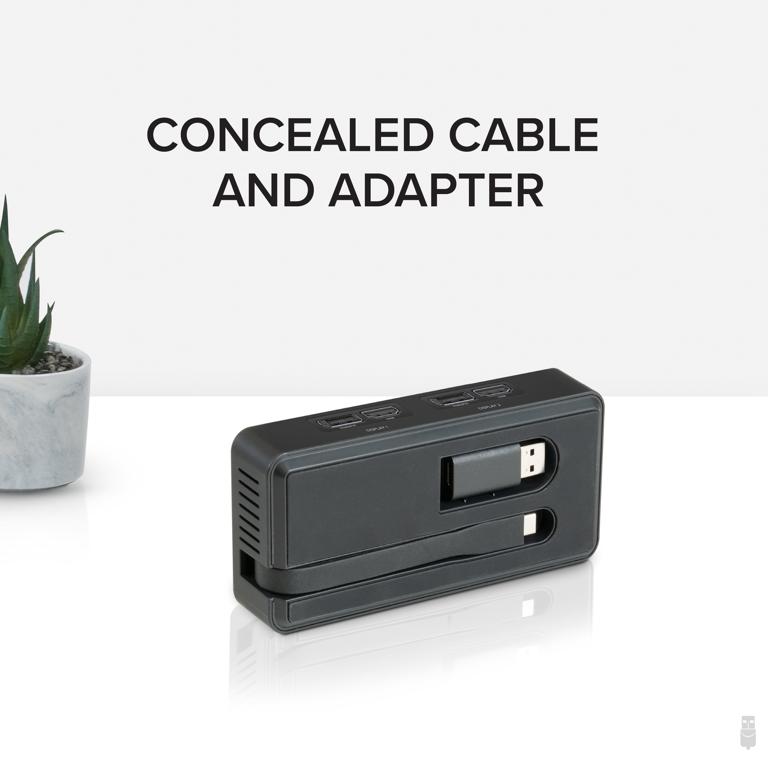 Concealed cable and adapter USBC-6950UE