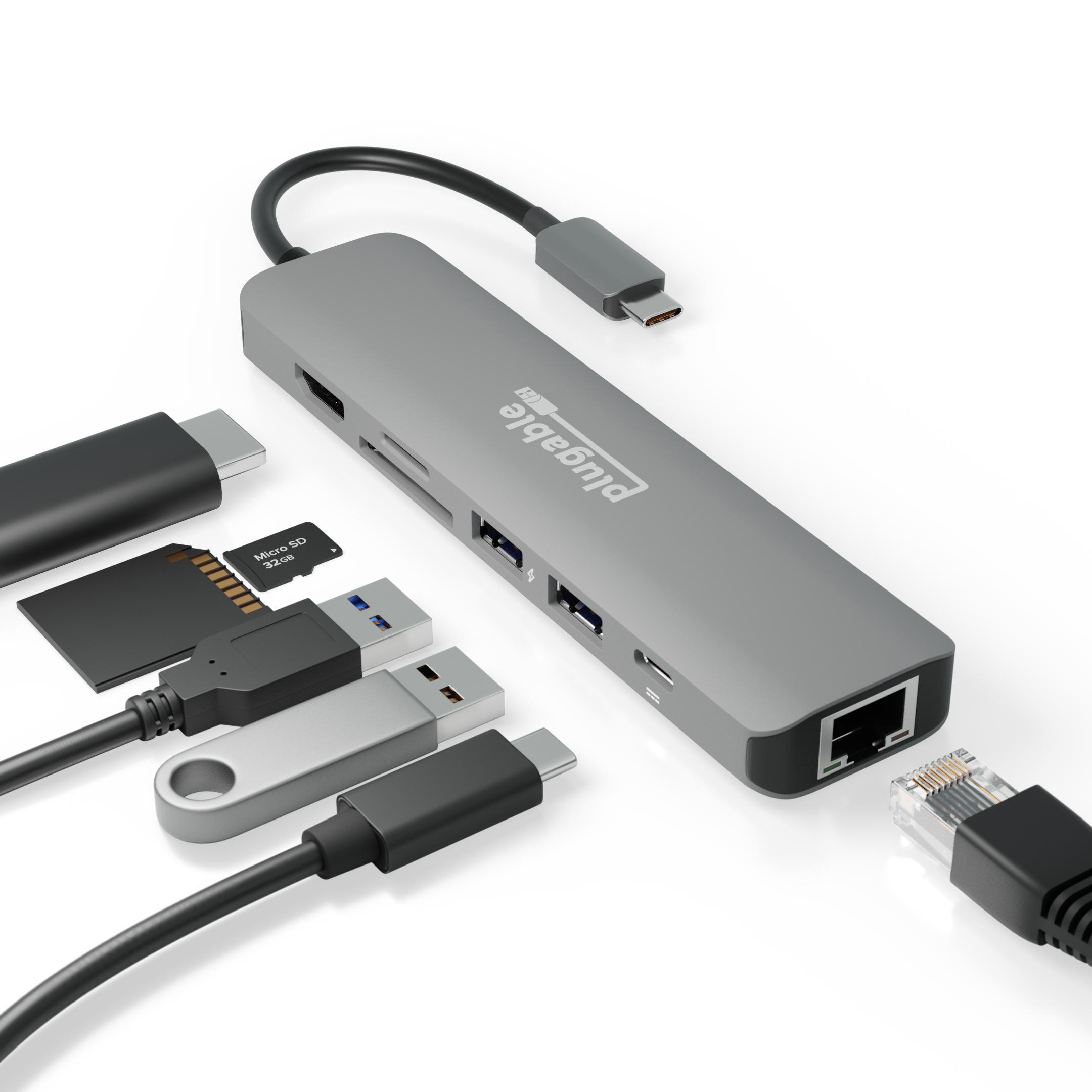 Док станция lenovo usb c 7 in 1 hub 4x90v55523 обзор